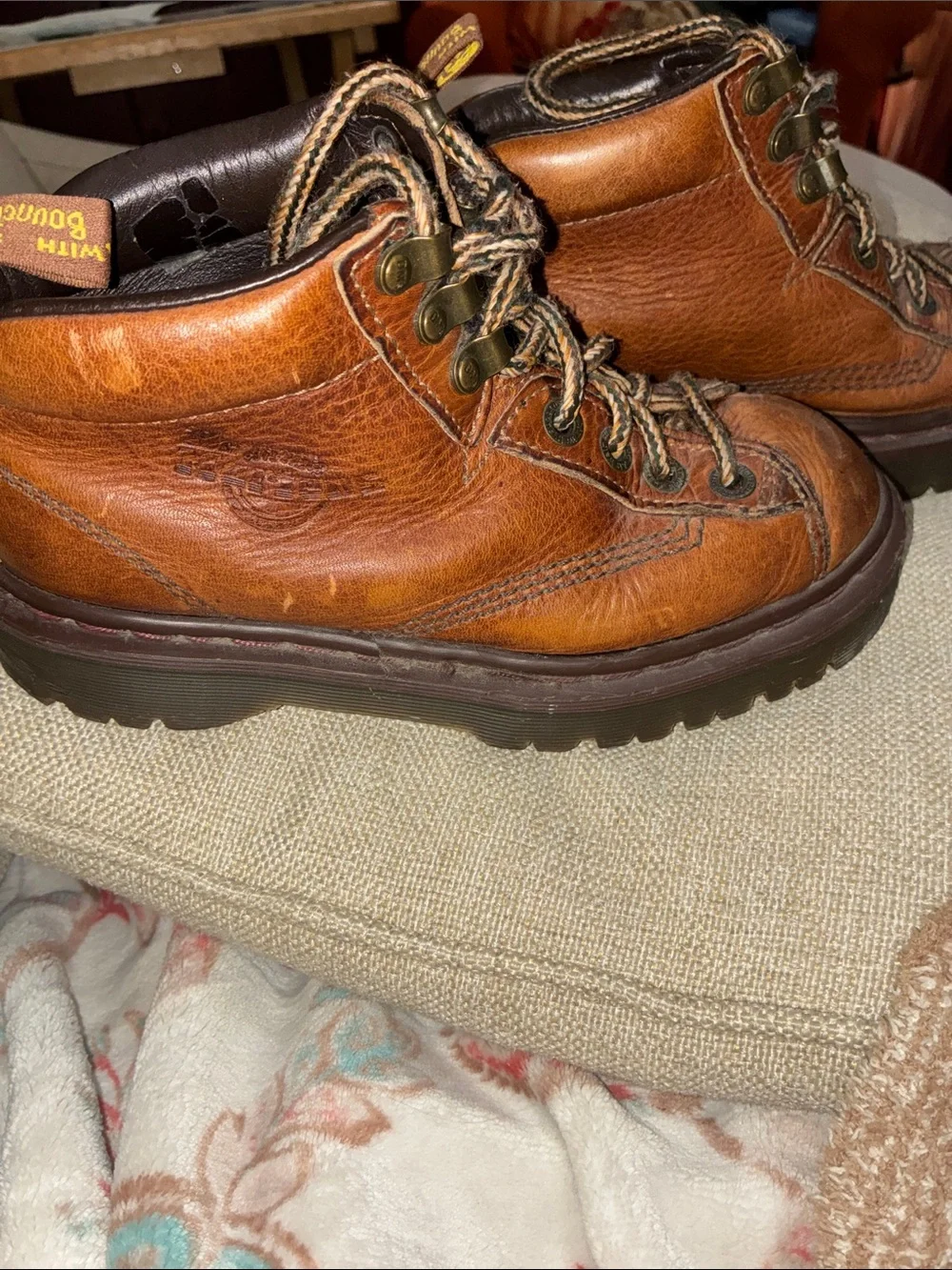 Dr. Martens Brown Leather Lace-Up Outdoor Boots